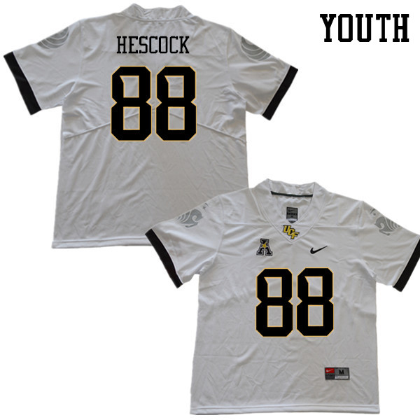 Youth #88 Jake Hescock UCF Knights College Football Jerseys Sale-White